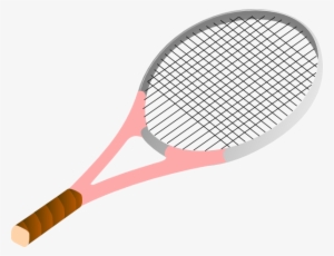 Png Freeuse Tennis Pink Clip Art At Clker Com - Tennis Racket Clipart #2194125