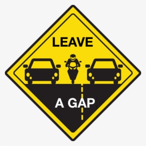 Leave A Gap Lane Filtering Rules Signs Tasmania Lowest - Share The Road Motorcycle Sign #2194295