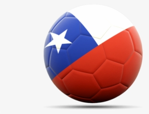 Illustration Of Flag Of Chile - Chile Flag On Soccer Ball #2194824