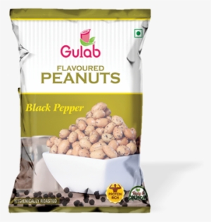 Black Pepper Flavoured Peanuts - Gulab Foods #2194994