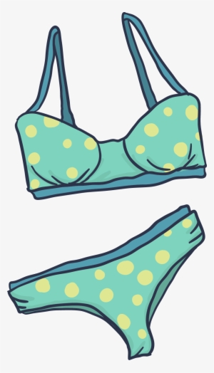 Swimsuit Bikini Clip Art - Bikini Vector Png #2195036