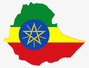 Ethiopia Flag Map Png #2195102