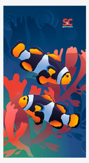 Homecustomizerclown Fish Coral - Sport N Care Marine Towel #2195979