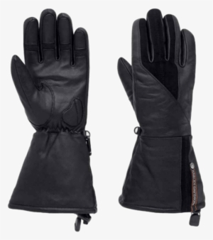 Women's Gage Leather Gauntlet Gloves - ハーレーダビッドソン レディース スゲージレザーガントレットグローブ - 98354-17vw #2196606