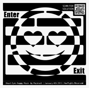 This Free Icons Png Design Of Heart Eyes Maze #2196830