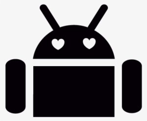 Android With Heart Eyes Vector - Android App Vector #2196945