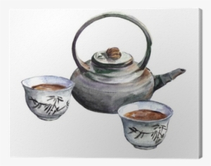 Traditional China Tea Set - Watercolor Cup #2196977