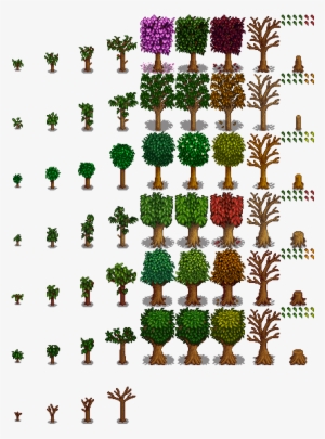 Fruit Trees - Stardew Valley Tree Sprites #2198146