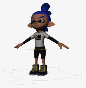 Inkling Boy Rigged Model From Splatoon - Cartoon #2199566