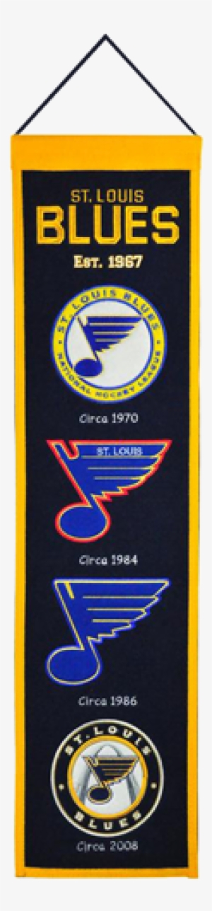 Louis Blues Logo Evolution Heritage Banner - Winning Streak Wk-47000 Saint Louis Blues Heritage #2199950