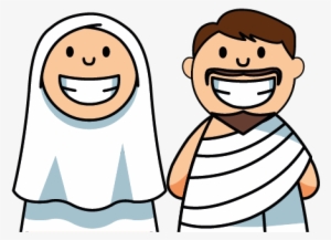 Btf Umrah Couple - Umrah Clip Art Png #220032