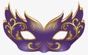 Purple Mask Png Clip Art Image - Purple Masquerade Png #220211