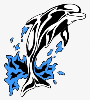 Dolphin Tribal Tattoo Design Photo - Dolphin Tribal #220601