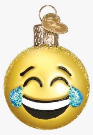 Crying Laughter Emoji Christmas Ornament #221172