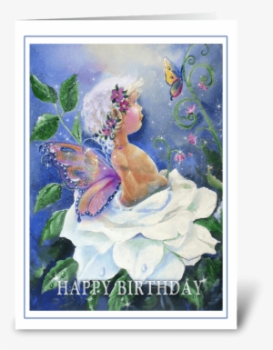 Happy Birthday, Garden Fairy Greeting Card - Garden Happy Birthday Greetings #221405