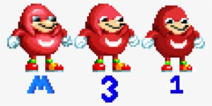 Ugandan Knuckles Sprites For Sonic 1, Sonic 3, And - Ugandan Knuckles Sonic Mania #221471