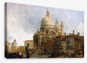 View Of The Church Of Santa Maria Della Salute Canvas #221655