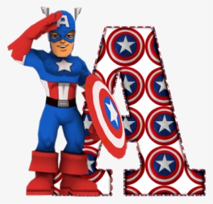 Alphabet Captain America - Letras Del Capitan America #222220