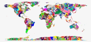 This Free Icons Png Design Of Modern Art World Map #222311