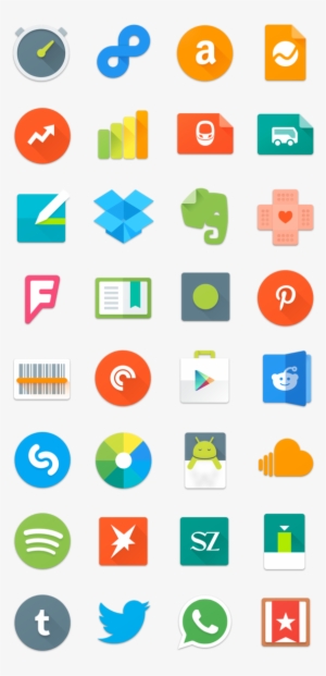 Android Lollipop Icon Set - Android Lollipop App Icons #222432