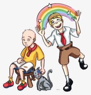 Caillou And Spongebob Human Clipart Png - Caillou And Spongebob #222478