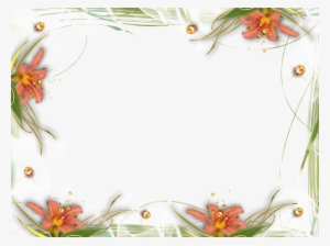 Abstract Floral Frame Png - Moldura Para Fotos Png #222771