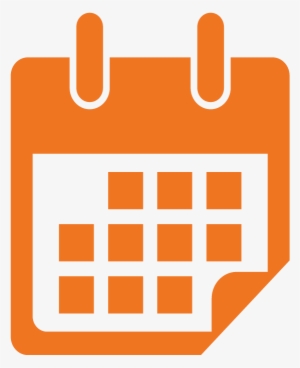 Blank Calendar Icon Png - Date Icon Png Orange #222946