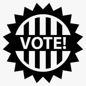 Png File - Black And White Vote Clip Art #222989