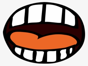 Cartoon Mouth Orange Tongue - Scared Mouth Clipart #223300