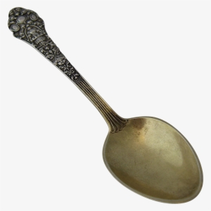 Black And White Download Gorham Sterling Medici Pattern - Old Spoon Png #223326