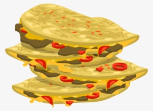 Quesadilla Mexican Cuisine Taco Cemita Enchilada - Mexican Food Clipart Png #223733