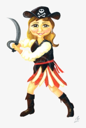Pirate, Kezalina, Cartoon, Illustration, Watercolour - Illustration #224228