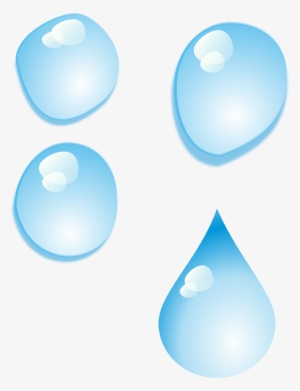 Set, Cartoon, Rain, Drop, Drops, Tear, Teardrop - Water Drops #224250