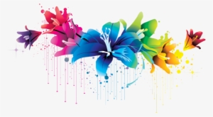 File - Flowers-vectors - Colorful Flower Png #224357