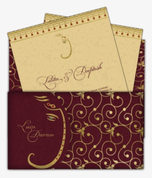 Luxury Ganesha Email Wedding Card Template In Red And - Reminder Invitation For Wedding Indian Style #224413