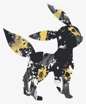 Paint Splat Umbreon - Pokemon Paint Splatter #224883