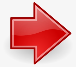 Red Arrow Glassy - Arrow Right Red Png #225426