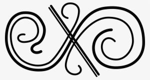 Flourish Vector Book - Small Black And White Design #225897