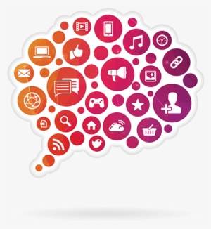 Using Social Listening To Improve Your Business Social - Connected Bubbles Vector #226055