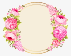 Lei Drawing Pink Flower - Etiquetas Vintage Flores #226103