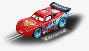 Pixar Cars Ice Lightning Mcqueen - Slot Cars - Ice Lightning Mcqueen-1:43-carrera #226104
