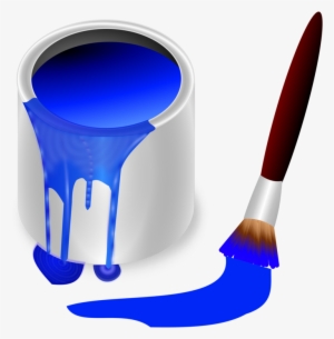 Computer Icons Paintbrush Blue Colored Pencil - Blue Color Clipart Png #226748