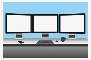 Three Tv Screen Clipart Computer Monitors Flat Panel - Three Tv Screen #227014