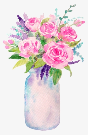 Flower Filled Mason Jar #227688