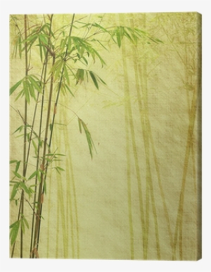 Bamboo On Old Grunge Antique Paper Texture - Sticker #227820