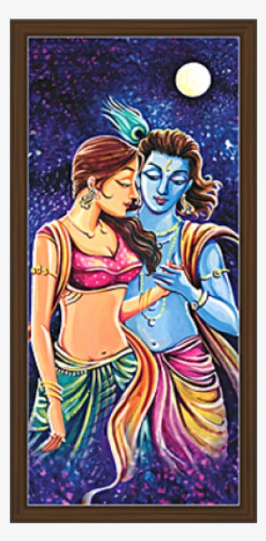 Radha Krishna Paintings Krishna Leela, Krishna Radha, - Painting Png Radhe Krishna #228080