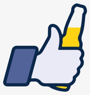 Facebook Like Beer Icon Vector Logo Thumbs Up - Like Logo #228341