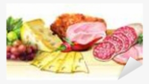 Panoramic Image Of Smoked Meat, Sausages And Cheese - Sausage #228466