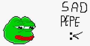 Sad Pepe The Frog - Pepe The Frog Pixel Art #228509