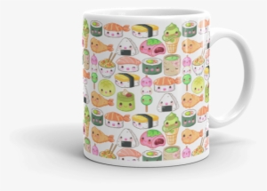 Japanese Foods Mug, Colorful Mug, Kawaii Mug, Sushi - Mug #228536